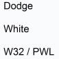 Preview: Dodge, White, W32 / PWL.